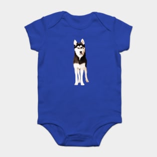 Husky Dog, Love Huskies, Dog Lover Baby Bodysuit